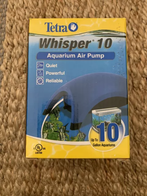 Pompe à air d'aquarium Tetra Whisper facile à utiliser 10 gallons NEUVE