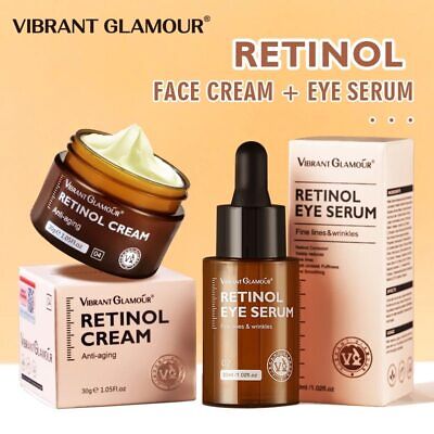 Face Cream And Eye Serum 2 PCS/Set Firming Lifting Anti-Aging Reduce Wrinkle Fin
