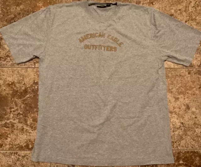 Vintage American Eagle Aeo Graphic T-Shirt ( Mens Xl, Oversized ) Grey
