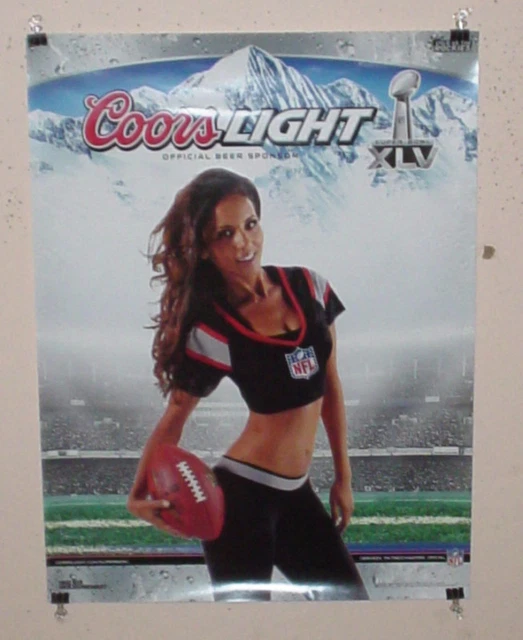 COORS LIGHT BEER Girl In Brown Bikini Refrigerator / Tool Box 8