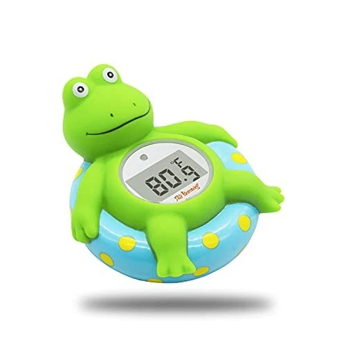 Baby Bath Thermometer with Room Temperature| Fahrenheit and Celsius|Frog