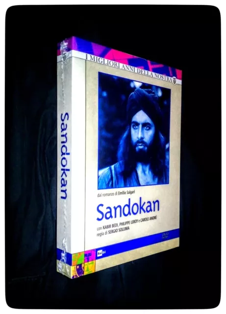 Sandokan La Serie Completa Rai Tv Con Kabir Bedi (Cofanetto Con 3 Dvd Sigillato)