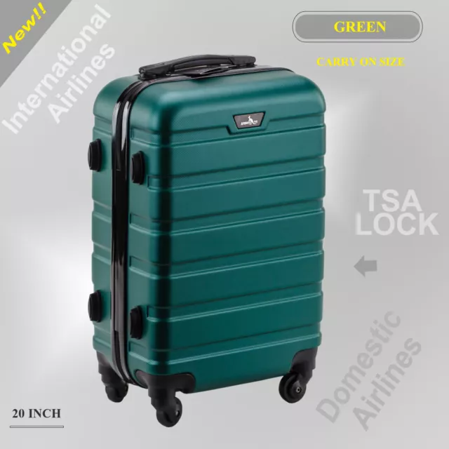 20 Inch (40L ) Suitcases Luggage Trolley Travel Bag Cabin Carry on hard case
