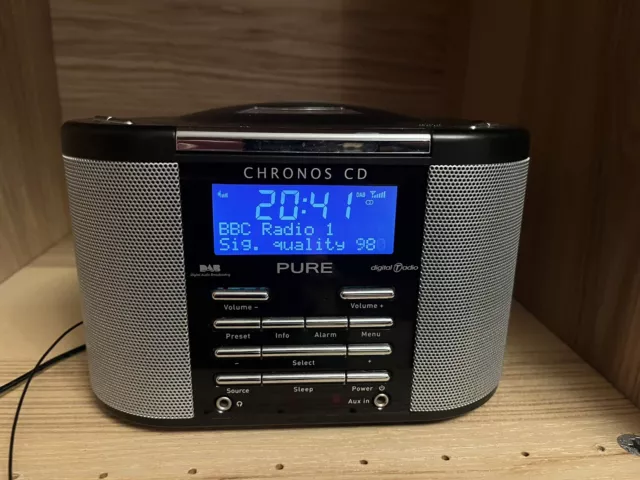 PURE Chronos CD DAB/FM Radio CD Player FUNKTIONIERT NICHT - schwarz