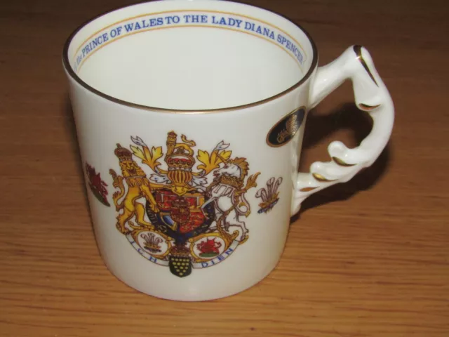 Vintage Aynsley Charles & Diana Royal Wedding Commemorative 1981 China Mug/Cup