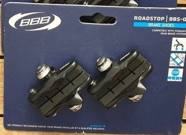 Bremsschuhe (Bremsblöcke) Neu BBB Roadstop BBS-02 silber oder schwarz Shimano/Sram