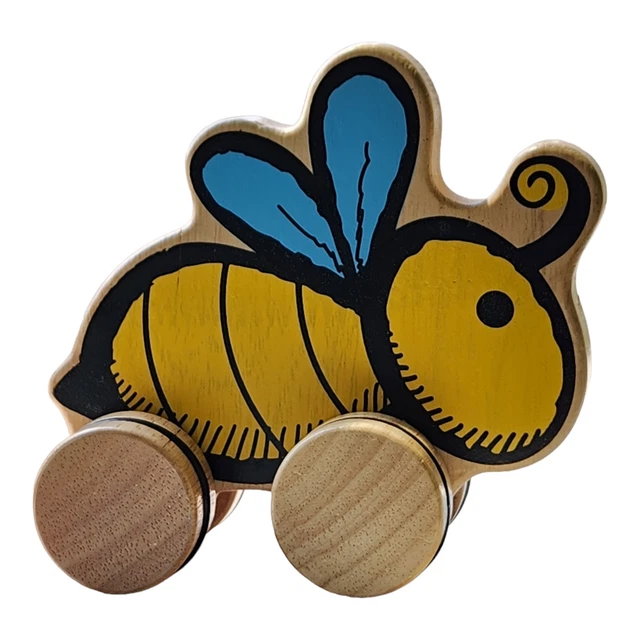 Wood Rolling Toy Bumble Bee