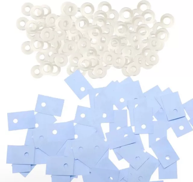 20pcs TO-220 Silicone Washer Thermal Insulator Semiconductor To Heatsink