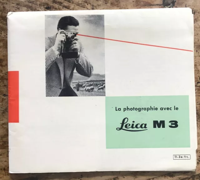 rare brochure 1960 La photographie avec le LEICA M3