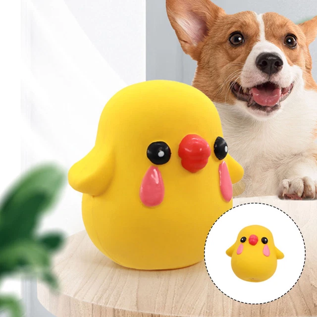 Hundespielzeugwelpe Kauspielzeug Haustier Squeaky Spielzeug Cartoon Küken Hund