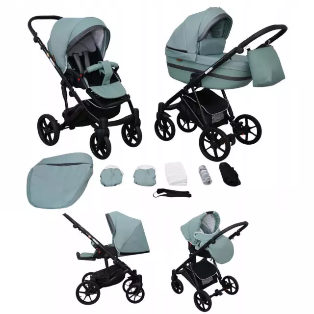 Kinderwagen 2in1 3in1 4in1 Auswahl Gel-Räder Crocos by Lux4Kids