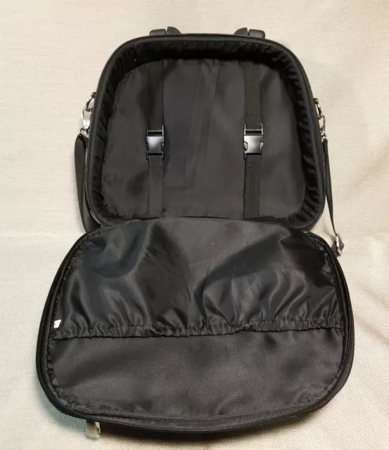 Overnight Bag Air Travel Carry-on Luggage Heart Jacquard and Brown Croc Piping 3