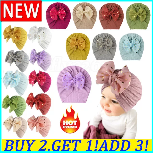 Cappello turbante berretto neonato bambine fiocco nodo berretto testa neonato avvolgente fascia per bambini