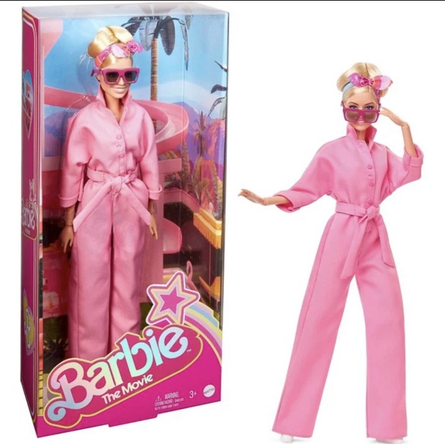 BARBIE THE MOVIE Collectible Doll Margot Robbie In Pink Power Jumpsuit