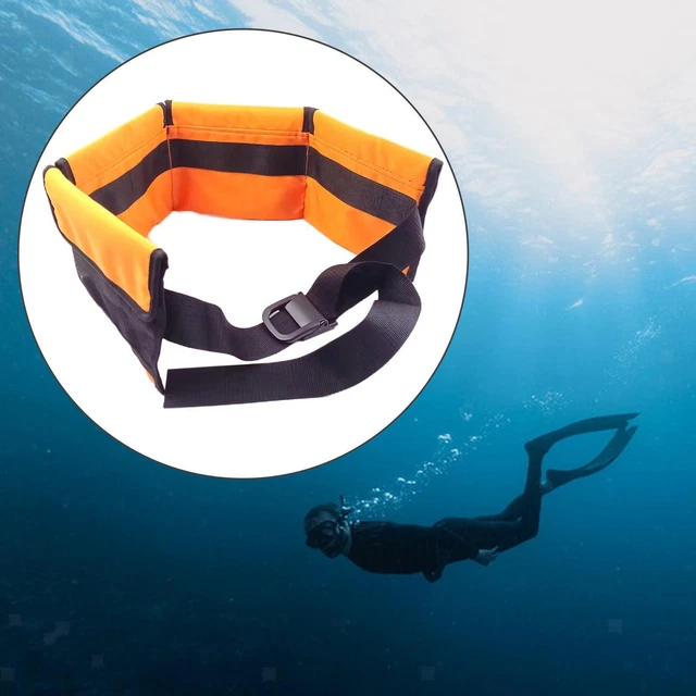Tauchgewichtsgürtel Mit 4 Taschen - Verstellbarer Scuba Gurt Mit Schnellverschluss