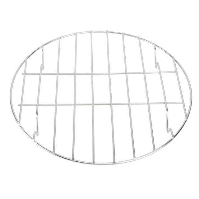 Lot De 3 Grilles De Refroidissement Rondes Inox 30 Cm - Pour Gâteaux, Biscuits, Barbecue, Four - 7