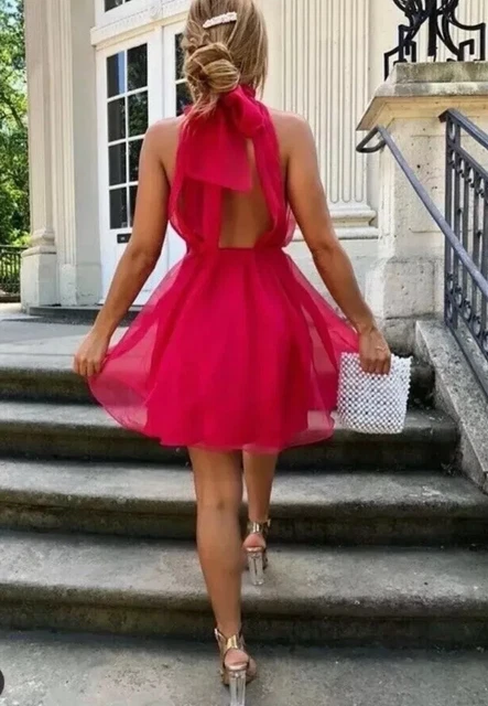 strapless open back dress Pastel & Pearl Mini Dress – Adeline main image 0