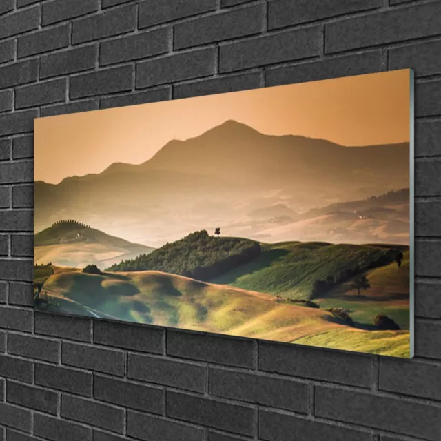 Wandbilder 100x50 Glasbild Druck auf Glas Gebirge Landschaft