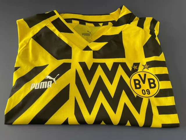 Puma BVB Borussia Dortmund Trikot Aufwärmshirt Prematch Shirt kurzarm XXXL