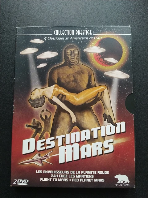 Coffret 2 DVD - Destination Mars - 4 films classique SF Américains des années 50