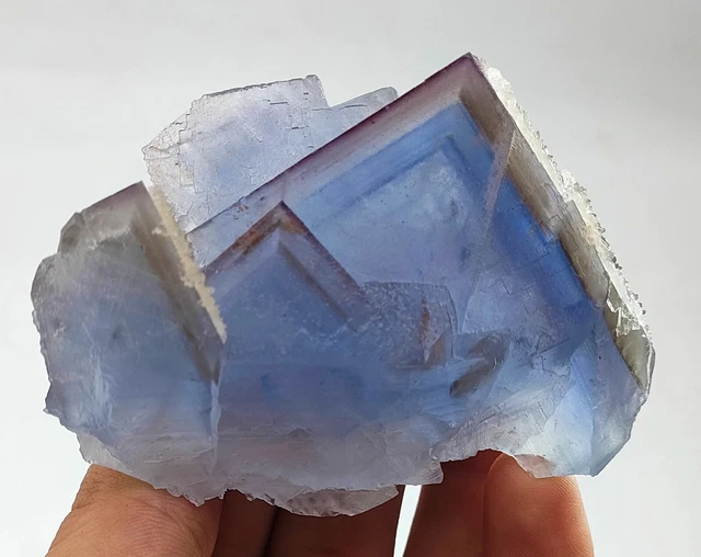 202 Gram Rare Extraordinary Multicolor Phantom Fluorite Specimen @ Pakistan