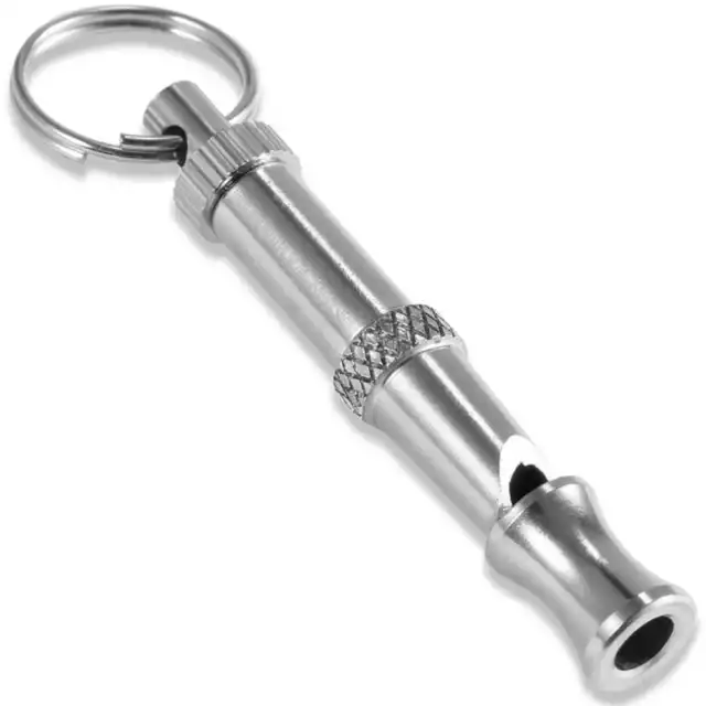 Sifflet pour Chien a Rappel Entrainement Dressage Porte Cles Metallique