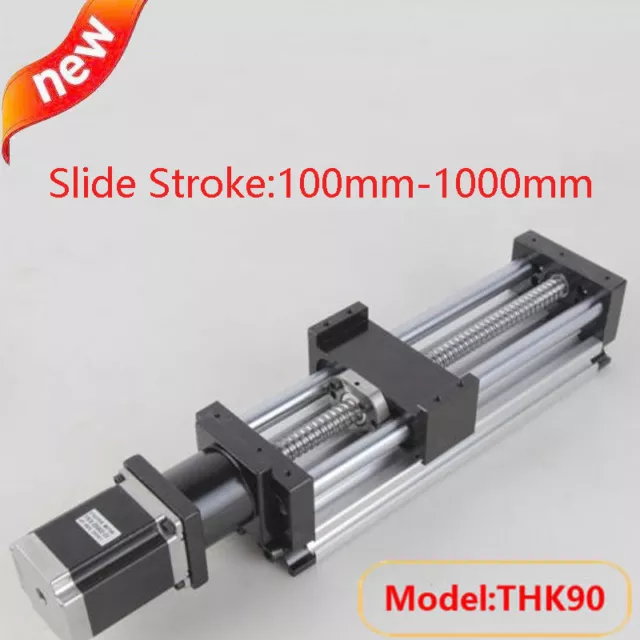 CNC Slide Stroke Long Stage Actuator Stepper Motor 100-1000mm Ball Screw Linear