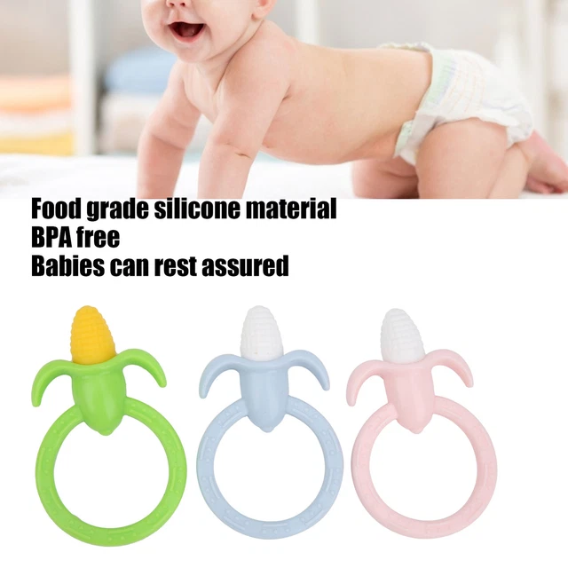 (A Set Of Teether)Baby Corn Teether Unique ThreeDimensional Design Baby