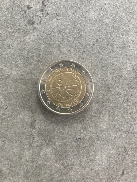 PIÈCE DE 2 euros rare bonhomme UEM 1999-2009 : état IMPECCABLE EUR 500