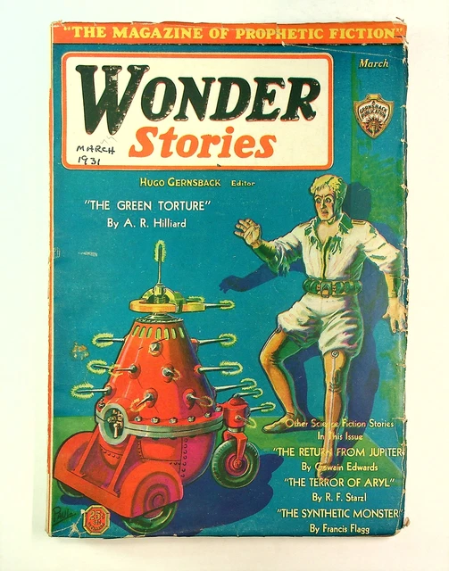 珍品 1931 PULP MAGAZINE: 'WONDER STORIES' Wonder Stories 1931 July. Pulp | eBay