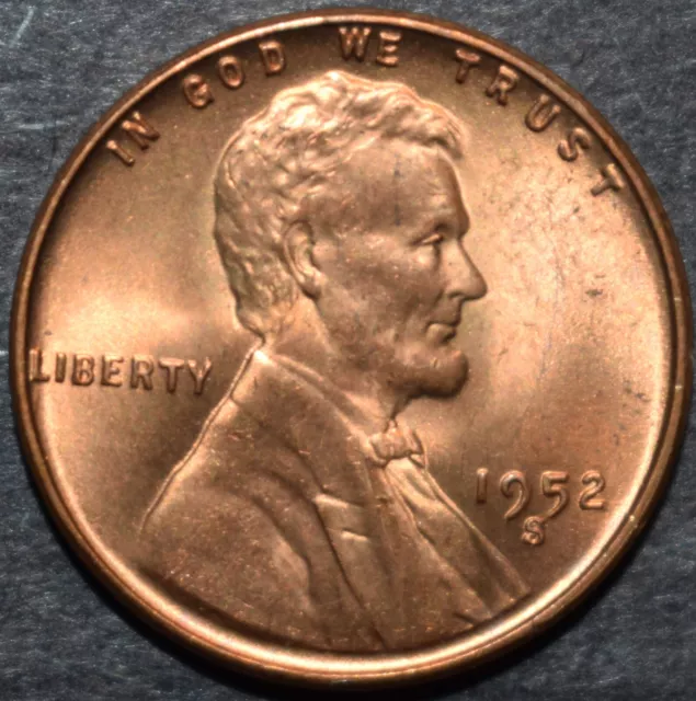 1952 S Lincoln Wheat Penny Choice BU Mint Luster Red Uncirculated
