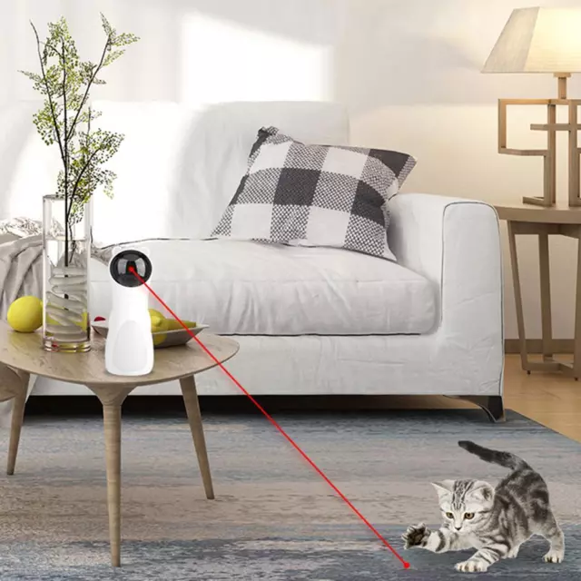 fr Automatic Cat Teaser LED Laser Electronic Pet Kitten Training Entertaining To