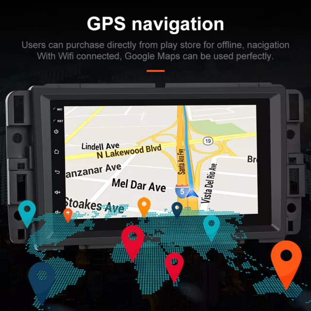 For GMC Yukon Chevy Silverado Sierra Android 13 GPS Navi Radio Car Stereo Player 2