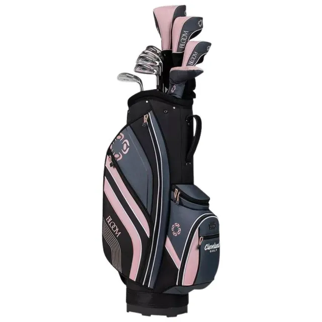 Cleveland Womens Bloom Complete Golf Set w/Bag Right Hand - Black/Pink - 2023