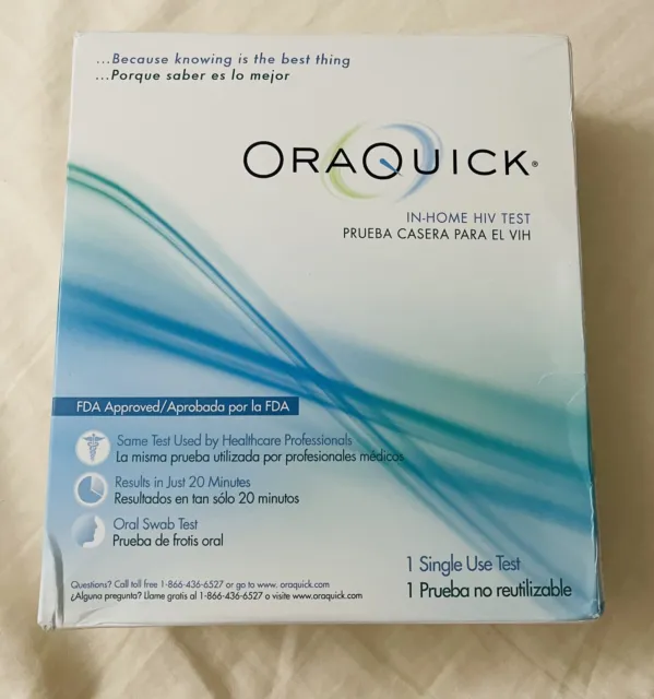 Kit de prueba profesional del VIH en el hogar OraQuick NUEVO SELLADO *Envío discreto gratuito*
