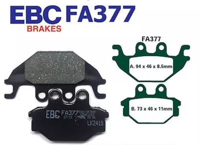 EBC Bremsbeläge FA377 für Kymco Adly/Herchee KXR MXU Maxxer UXV ATV Crossraod