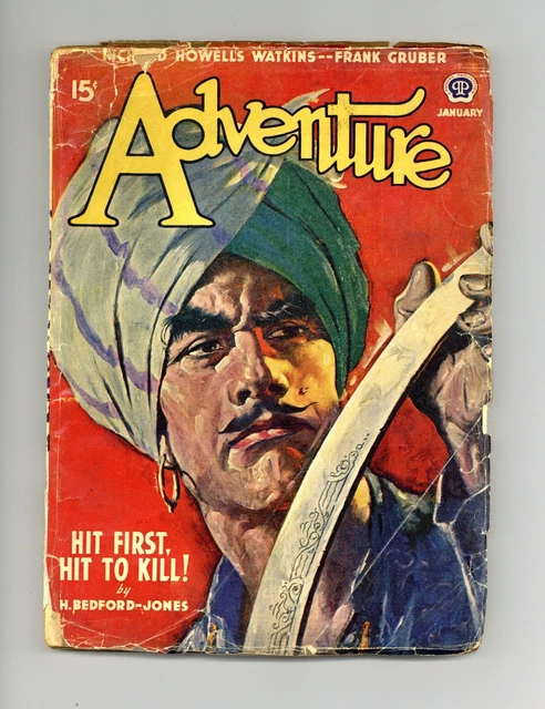 ADVENTURE PULP/MAGAZINE JAN 1941 Vol. 104 #3 GD 2.0 Low Grade £7.47 ...