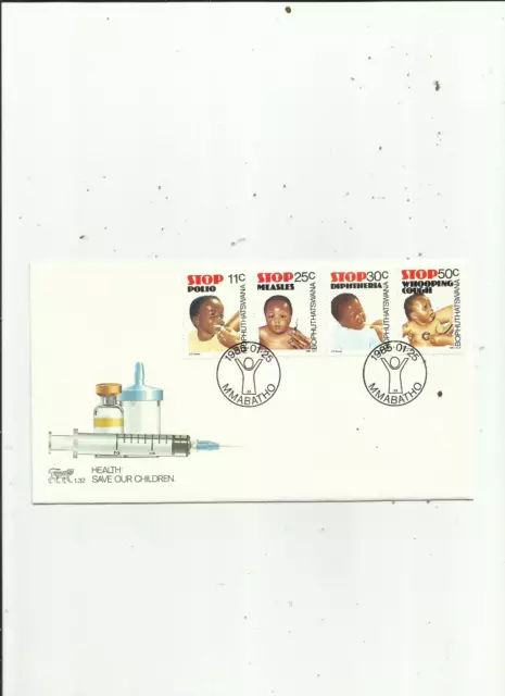 Bophuthatswana. 25/1/1985. Salud: Save Our Children. Cubierta para primer día