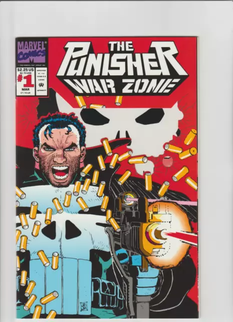 THE PUNISHER WAR ZONE #1 ROMITA DIE CUT COVER FIRST APP Carbone Crime Family NM