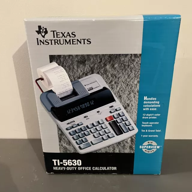 Texas Instruments TI-5630 Superview 12-Digits Electronic Calculator NEW