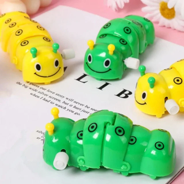 4Pcs Random Color Caterpillar Wind Up Toy Vintage Clockwork Toys  Children