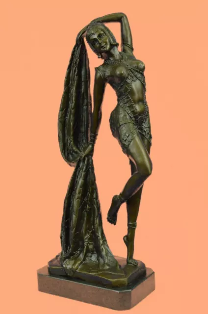 Bronze Sculpture Art Déco Chiparus Érotique Danseuse Statue Figurine Affaire