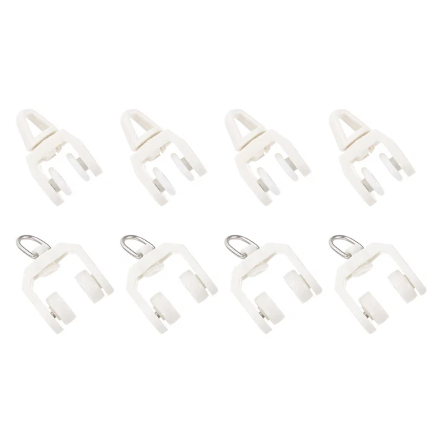 GOOHOCHY Lot De 200 Poulies De Rideau Silencieuses Pour Rideaux