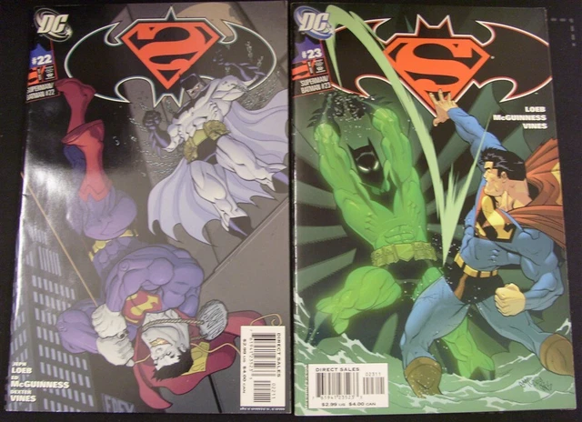 Superman Batman 22 23 Dc Comic 1St Cameo Appearance Batman Beyond 2005 Vf-