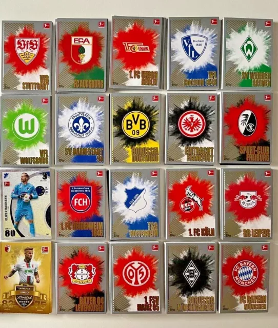 TOPPS MATCH ATTAX Bundesliga 2023/2024 complete teams to choose from