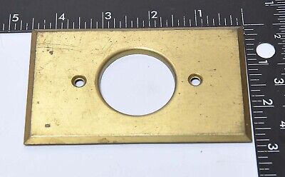 Vintage Large Hole Outlet Brass Switch Plates Cover   #2 3