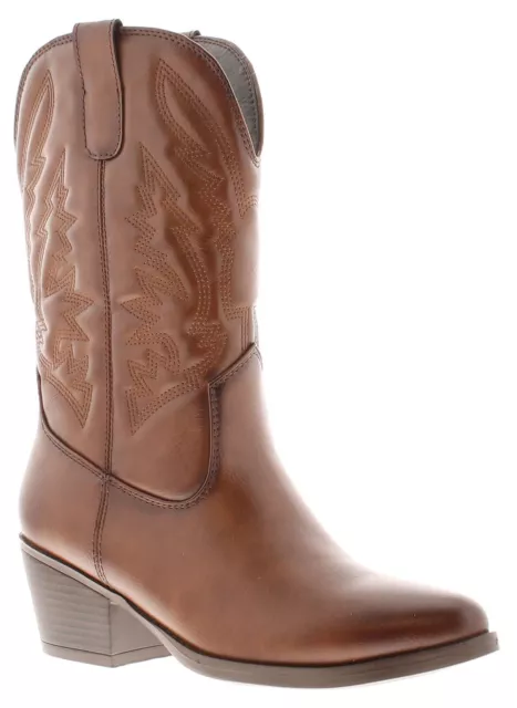 Apache Femmes Bottes Cowboy Ranch Fauve UK Taille