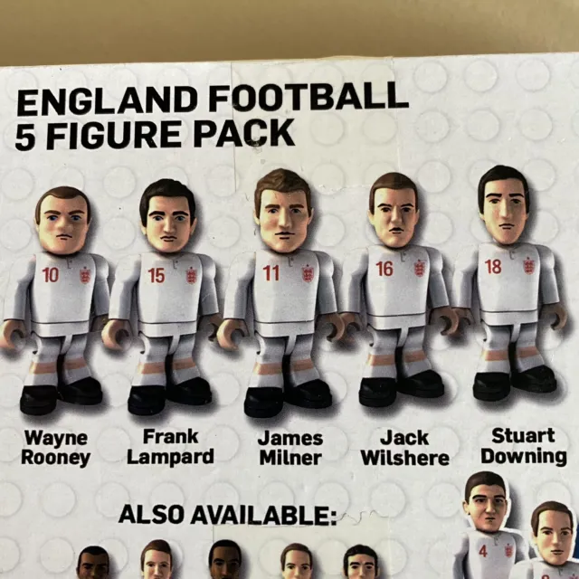 England Football 5 Micro Figures Unopened Set - Topps Character Building
