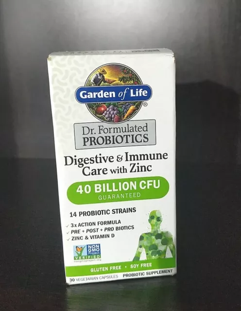 Garden of Life Probiotics Digestive and Immune Care with Zinc (Exp. 07/2023)