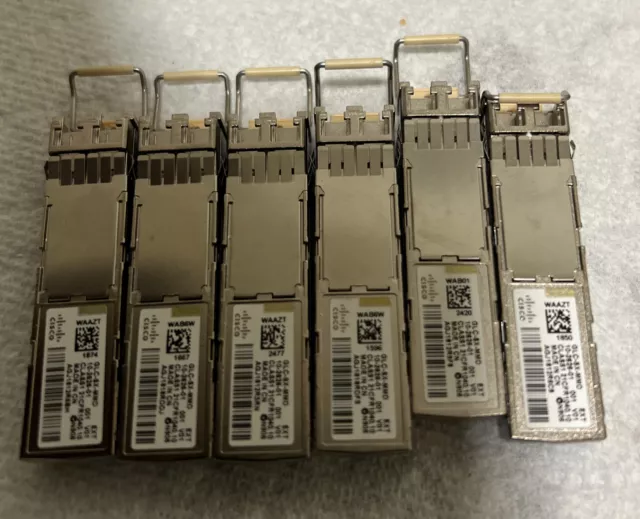 Lot De (6) Véritable Cisco GLC-SX-MMD 10-2626-01 1000BASE-SX SFP 850nm